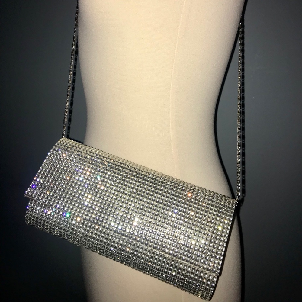 Silver Rhinestone Purse/Clutch